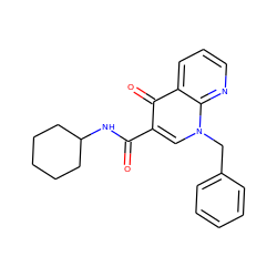 O=C(NC1CCCCC1)c1cn(Cc2ccccc2)c2ncccc2c1=O ZINC000035050265