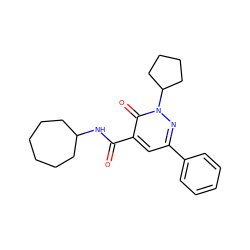 O=C(NC1CCCCCC1)c1cc(-c2ccccc2)nn(C2CCCC2)c1=O ZINC001772578323