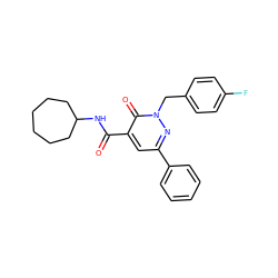 O=C(NC1CCCCCC1)c1cc(-c2ccccc2)nn(Cc2ccc(F)cc2)c1=O ZINC001772618699