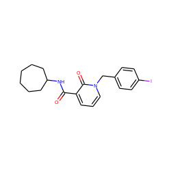 O=C(NC1CCCCCC1)c1cccn(Cc2ccc(I)cc2)c1=O ZINC000103266718