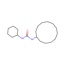 O=C(NC1CCCCCCCCCCC1)NC1CCCCC1 ZINC000013493687