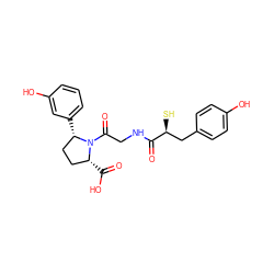 O=C(NCC(=O)N1[C@H](C(=O)O)CC[C@@H]1c1cccc(O)c1)[C@@H](S)Cc1ccc(O)cc1 ZINC000003826226