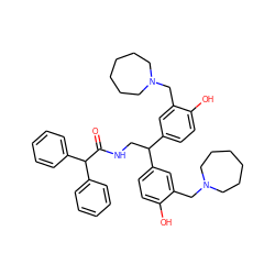 O=C(NCC(c1ccc(O)c(CN2CCCCCC2)c1)c1ccc(O)c(CN2CCCCCC2)c1)C(c1ccccc1)c1ccccc1 ZINC000026497274