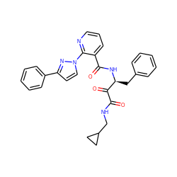 O=C(NCC1CC1)C(=O)[C@H](Cc1ccccc1)NC(=O)c1cccnc1-n1ccc(-c2ccccc2)n1 ZINC000117716724