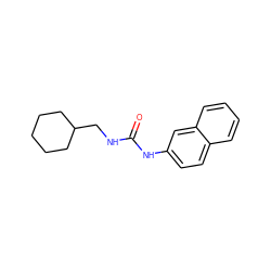 O=C(NCC1CCCCC1)Nc1ccc2ccccc2c1 ZINC000013493702