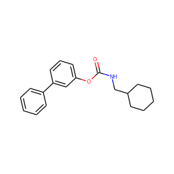 O=C(NCC1CCCCC1)Oc1cccc(-c2ccccc2)c1 ZINC000040939439