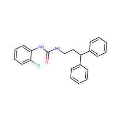 O=C(NCCC(c1ccccc1)c1ccccc1)Nc1ccccc1Cl ZINC000095603812