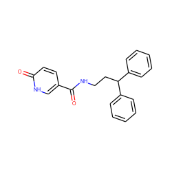 O=C(NCCC(c1ccccc1)c1ccccc1)c1ccc(=O)[nH]c1 ZINC000016695657