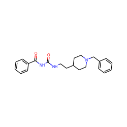 O=C(NCCC1CCN(Cc2ccccc2)CC1)NC(=O)c1ccccc1 ZINC000013734765