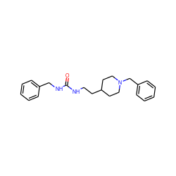 O=C(NCCC1CCN(Cc2ccccc2)CC1)NCc1ccccc1 ZINC000013734815