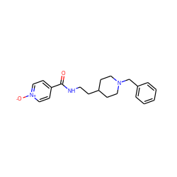 O=C(NCCC1CCN(Cc2ccccc2)CC1)c1cc[n+]([O-])cc1 ZINC000014946531