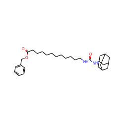 O=C(NCCCCCCCCCCCC(=O)OCc1ccccc1)NC12CC3CC(CC(C3)C1)C2 ZINC000028640952