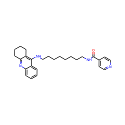 O=C(NCCCCCCCCNc1c2c(nc3ccccc13)CCCC2)c1ccncc1 ZINC000071281460