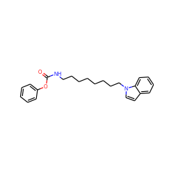 O=C(NCCCCCCCCn1ccc2ccccc21)Oc1ccccc1 ZINC000473129610