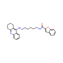 O=C(NCCCCCCNc1c2c(nc3ccccc13)CCCC2)c1cc2ccccc2o1 ZINC000653705350