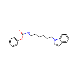 O=C(NCCCCCCn1ccc2ccccc21)Oc1ccccc1 ZINC000473127210