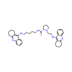 O=C(NCCCCCNc1c2c(nc3ccccc13)CCCC2)[C@@H]1CCCN1CCNc1c2c(nc3ccccc13)CCCC2 ZINC000044351048