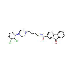 O=C(NCCCCN1CCN(c2cccc(Cl)c2Cl)CC1)c1ccc2c(c1)C(=O)c1ccccc1-2 ZINC000034553524