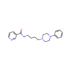 O=C(NCCCCN1CCN(c2ccccc2)CC1)c1cccnc1 ZINC000035978974