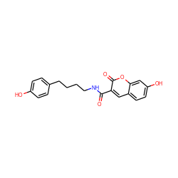 O=C(NCCCCc1ccc(O)cc1)c1cc2ccc(O)cc2oc1=O ZINC001772596694