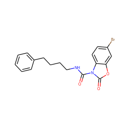 O=C(NCCCCc1ccccc1)n1c(=O)oc2cc(Br)ccc21 ZINC000653793151