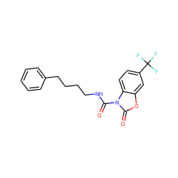 O=C(NCCCCc1ccccc1)n1c(=O)oc2cc(C(F)(F)F)ccc21 ZINC000653794061