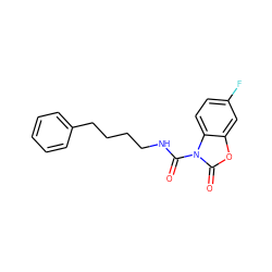 O=C(NCCCCc1ccccc1)n1c(=O)oc2cc(F)ccc21 ZINC000653810886