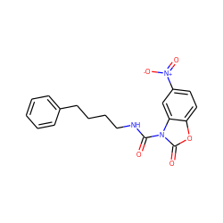 O=C(NCCCCc1ccccc1)n1c(=O)oc2ccc([N+](=O)[O-])cc21 ZINC000653795399