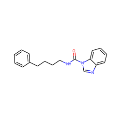 O=C(NCCCCc1ccccc1)n1cnc2ccccc21 ZINC001772650484