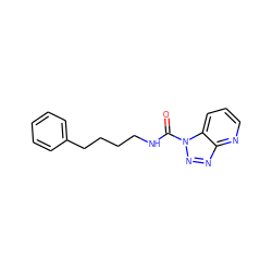 O=C(NCCCCc1ccccc1)n1nnc2ncccc21 ZINC001772650894