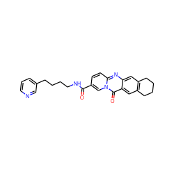 O=C(NCCCCc1cccnc1)c1ccc2nc3cc4c(cc3c(=O)n2c1)CCCC4 ZINC000029561689