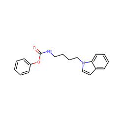 O=C(NCCCCn1ccc2ccccc21)Oc1ccccc1 ZINC000473133109