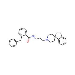 O=C(NCCCN1CCC2(CCc3ccccc32)CC1)c1ccccc1Cc1ccccc1 ZINC000028569152