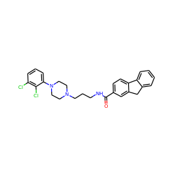 O=C(NCCCN1CCN(c2cccc(Cl)c2Cl)CC1)c1ccc2c(c1)Cc1ccccc1-2 ZINC000013534360