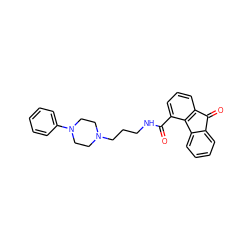 O=C(NCCCN1CCN(c2ccccc2)CC1)c1cccc2c1-c1ccccc1C2=O ZINC000013864104