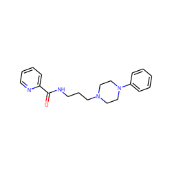 O=C(NCCCN1CCN(c2ccccc2)CC1)c1ccccn1 ZINC000031240925