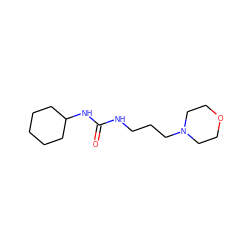 O=C(NCCCN1CCOCC1)NC1CCCCC1 ZINC000020160484