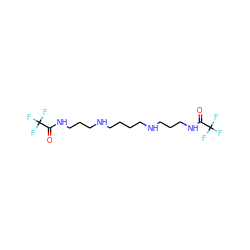 O=C(NCCCNCCCCNCCCNC(=O)C(F)(F)F)C(F)(F)F ZINC000005501424