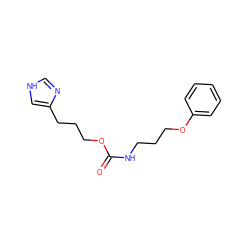 O=C(NCCCOc1ccccc1)OCCCc1c[nH]cn1 ZINC000096915511