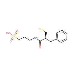 O=C(NCCCS(=O)(=O)O)[C@@H](CS)Cc1ccccc1 ZINC000013449667