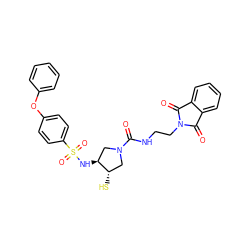 O=C(NCCN1C(=O)c2ccccc2C1=O)N1C[C@H](S)[C@@H](NS(=O)(=O)c2ccc(Oc3ccccc3)cc2)C1 ZINC000096270004