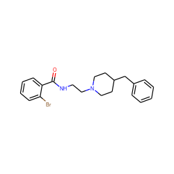 O=C(NCCN1CCC(Cc2ccccc2)CC1)c1ccccc1Br ZINC000026749014