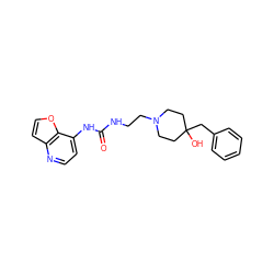 O=C(NCCN1CCC(O)(Cc2ccccc2)CC1)Nc1ccnc2ccoc12 ZINC000299840796