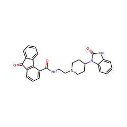 O=C(NCCN1CCC(n2c(=O)[nH]c3ccccc32)CC1)c1cccc2c1-c1ccccc1C2=O ZINC000058581370