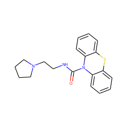 O=C(NCCN1CCCC1)N1c2ccccc2Sc2ccccc21 ZINC000038442189