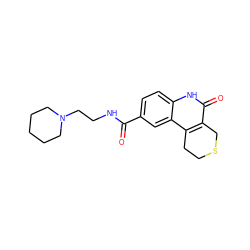 O=C(NCCN1CCCCC1)c1ccc2[nH]c(=O)c3c(c2c1)CCSC3 ZINC000103176210