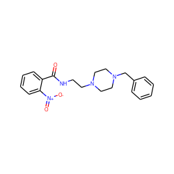 O=C(NCCN1CCN(Cc2ccccc2)CC1)c1ccccc1[N+](=O)[O-] ZINC000026748987