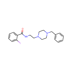 O=C(NCCN1CCN(Cc2ccccc2)CC1)c1ccccc1I ZINC000026749589