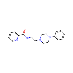 O=C(NCCN1CCN(c2ccccc2)CC1)c1ccccn1 ZINC000038587552