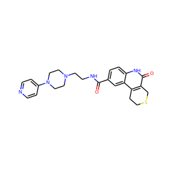 O=C(NCCN1CCN(c2ccncc2)CC1)c1ccc2[nH]c(=O)c3c(c2c1)CCSC3 ZINC000103174373